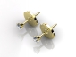 Gold studs ERCY01 birds eye view