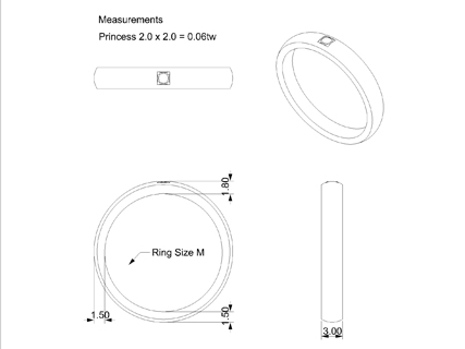 wedding band WLDW07 CAD 